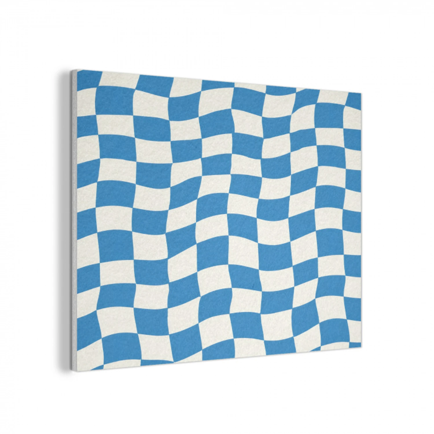 Golvend - Patroon - Blauw PET vilt klein 837 -3d