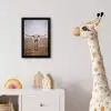 Longhorn - Grasveld - Dier fotolijst zwart zonder passe partout klein -usfeer4_kinderkamer