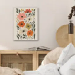 Veldbloemen - Stengels - Blaadjes - Groen PET vilt klein -sfeer3