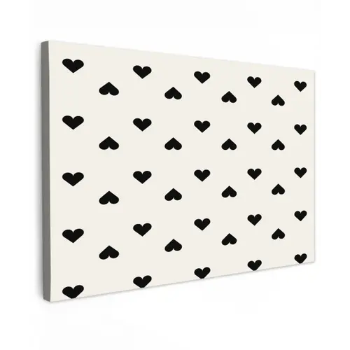 Vet - Liefde - Wit - Zwart Tuinposter op houten frame 2 cm dik klein 845 -3d