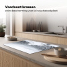 Rivier - Bevroren - Landschap - Winter Inductie beschermer vinyl 3mm klein -sfeer1