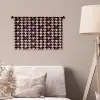 Plaid - Patroon - Zwart - Roze Wandkleed katoen klein 269 -sfeer4