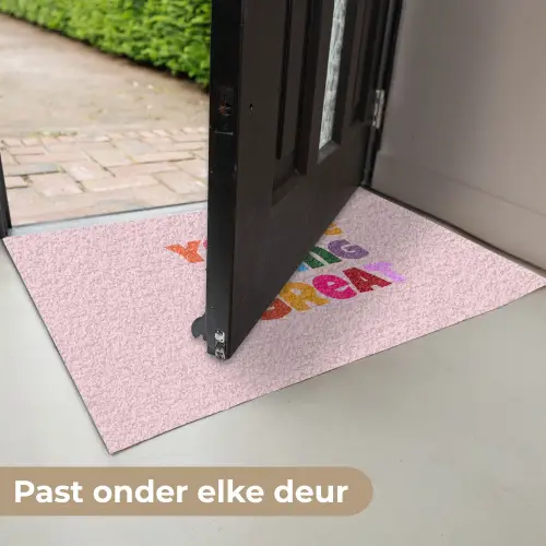 You're doing great - Roze - Kleurrijk Deurmat klein -USP_NL