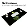 Parkiet - Tak - Bladeren - Geel Muismat XXL klein -sfeer4