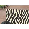 Zebra - Print - Klassiek - Zwart muismat rubber klein 262 -closeup