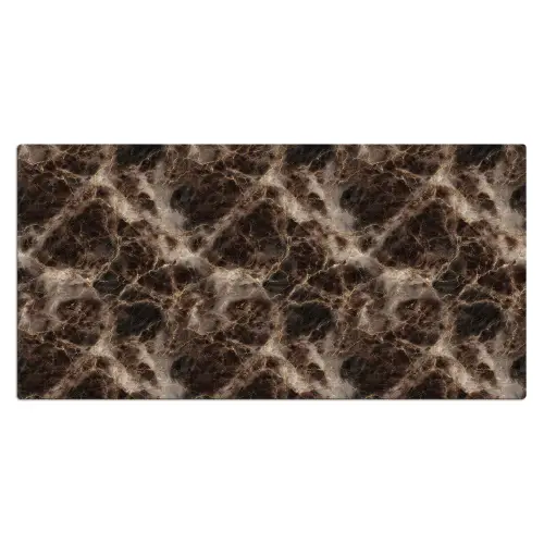Bruin - Goud - Marmer Muismat XXL klein 681 -3d_leeg