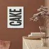 Zwart - Cake - Eten - Decoratie PET vilt klein -sfeer4