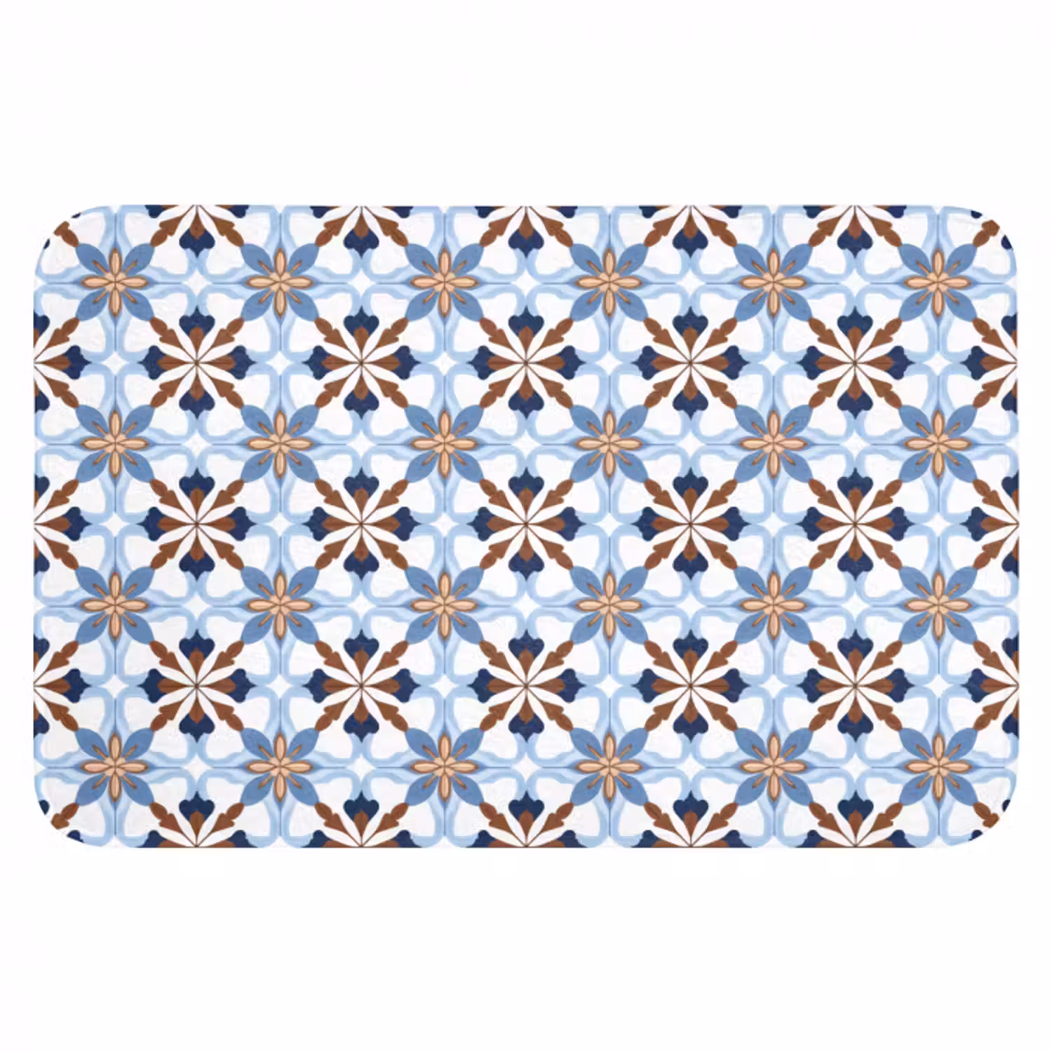 Badematte - Ornament - Fliese - Bunt