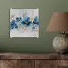 Bloemen - Blauw - Abstract plexiglas 5mm klein -sfeer3