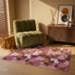 Bloem - Patroon - Roze Vloerkleed Rechthoek klein 1091 -atmosphere_sfeer1_global