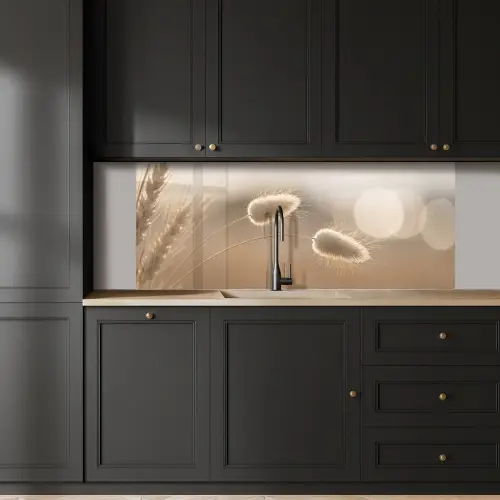 Hazestaartgras - Graanharen - Zonlicht keuken achterwand 2 middel -sfeer1