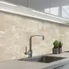 Lichtbeige - Marmer - Aders keuken achterwand 2 middel 871 -3d_schuin