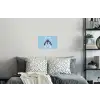 Bladeren - Wit - Vlinder - Insect Muursticker klein -slaapkamer