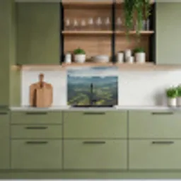 Landschap - Vallei - Groen keuken achterwand 2 middel -sfeer3