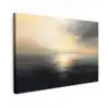 Zon - Horizon - Zee Tuinposter op houten frame 2 cm dik klein -3d