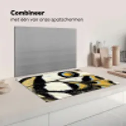 Vlinder - Vleugel - Geel Inductie beschermer vinyl 3mm klein -wsfeer7_website