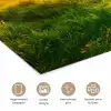 Gras - Heuvels - Zon - Natuur - Landschap poster papier klein -closeup_NL