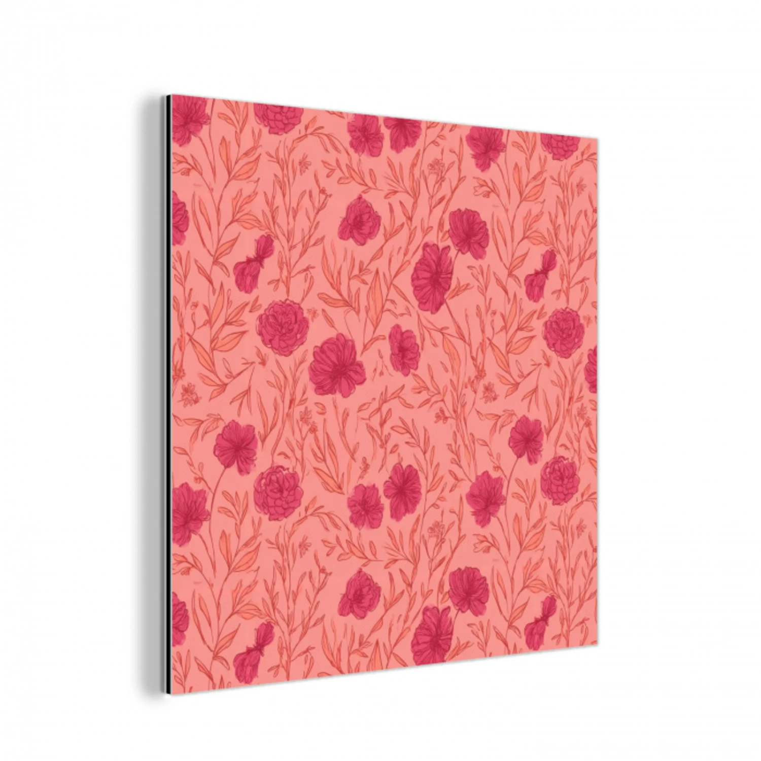 Weidebloemen - Romantisch - Roze aluminium wit klein 46 -3d