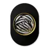 Sardines - Vissen - Rond - Zwart Wandcirkel Ovaal Glas middel -3d