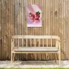Disco - Fruit - Glitter - Strawberry Tuinposter op houten frame 2 cm dik klein -sfeer4