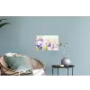 Lavendel - Vlinder - Bloemen Muursticker klein -plant