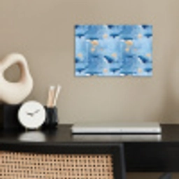 Walvissen - Oceaan - Blauw poster papier klein 62 -sfeer1