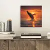 Walvis - Zon - Zee aluminium wit klein -sfeer1