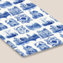 Huizen - Schepen - Blauw fotolijst zwart zonder passe partout klein 224 -zsfeer6