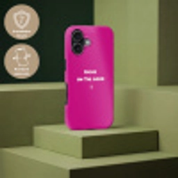 Focus - Smiley - Roze Toughcase MagSafe Apple iPhone 17 klein -USP_PrintM_DE
