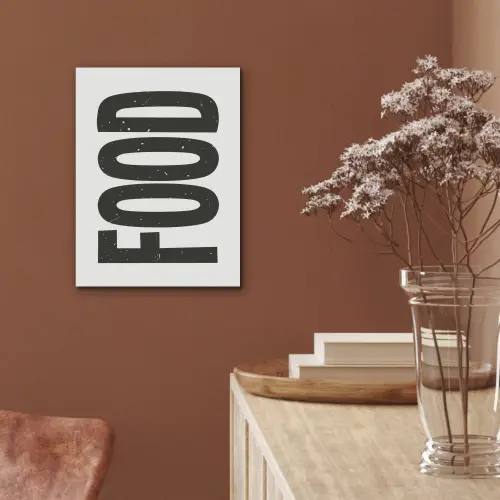 Food - Zwart - Wit - Decoratie PET vilt klein -sfeer4