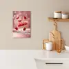 Aardbei - Taart- Eten - Roze KitchenYeah - Keuken - Canvas klein -sfeer1