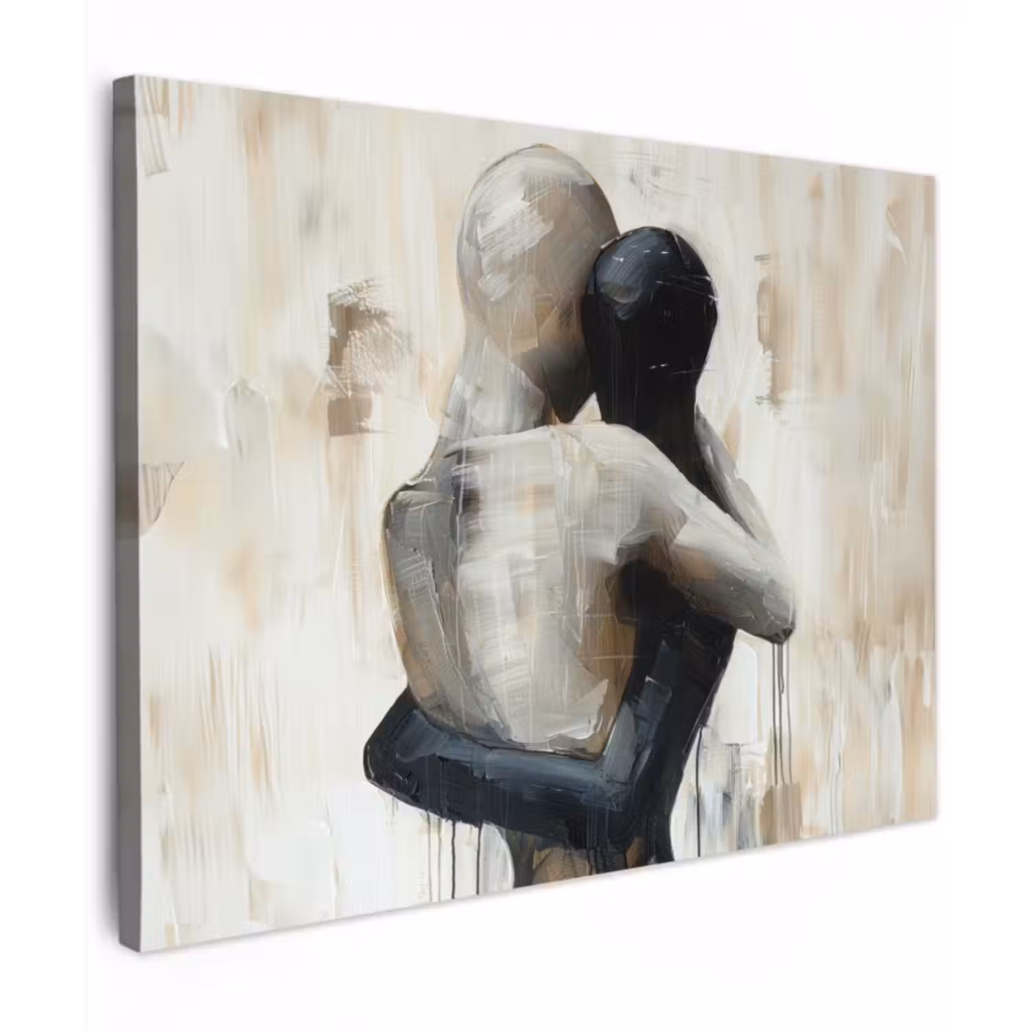 Canvas Print - Abstract - Art - People - Beige