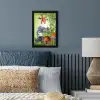Jungle dieren - Planten - Kinderen - Olifant - Giraf - Leeuw fotolijst zwart zonder passe partout klein -sfeer3