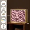 Zebra - Motief - Bordeaux - Rood Light Box met batterij (Wandlamp) middel 907 -USP_websiteoverzichtNL