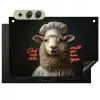 Schaap - Kokskleding - Neon - Quote Inductie beschemer met haakjes klein -3d