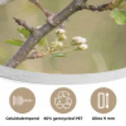 Putter - Bloesem - Lente - Natuur - Kleurrijk Akoestische PET Vilt - Rond klein -closeup_NL
