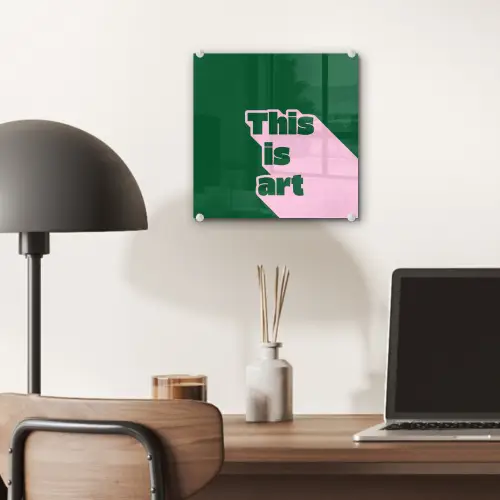 This is art - Schaduw - Roze plexiglas 5mm klein -sfeer6