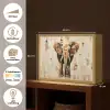 Olifant - Slurf - Mozaïek - Abstract Light Box met batterij (Wandlamp) middel -USP_websiteoverzichtNL