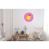 Citroen - Geel - Fris Wandcirkel aluminium klein -woonkamer