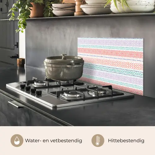 Strepen - Zomer - Kleuren keuken achterwand spatscherm klein 900 -usp_NL