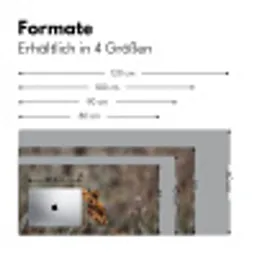 Zonnehoed - Droogbloemen - Geel - Warm Muismat XXL klein -ysfeer5_duits