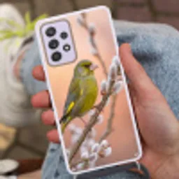 Groenling - Katjes - Lente - Natuur - Zacht Hoesje Samsung Galaxy A52 5G met koord klein -sfeer3