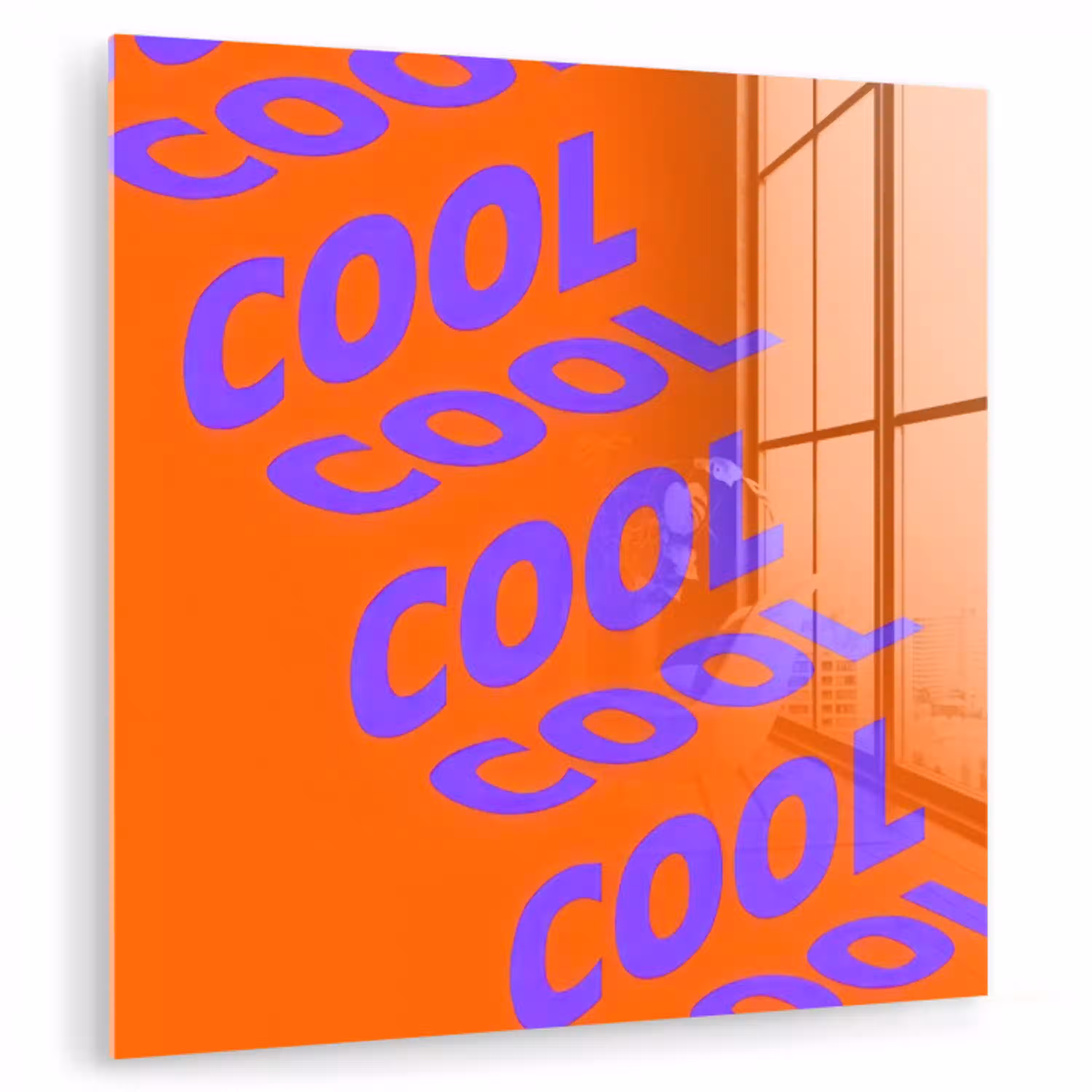 Cool - Paars - Oranje plexiglas 5mm klein -zzzproduct_nieuw
