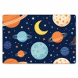 Ruimte - Planeten - Kleurrijk Placemat vinyl groot -zzsfeer1_Kitchenyeah-website