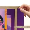 Abstract - Portret - Vrouw - Kleurrijk Light Box met batterij (Wandlamp) middel -USP_websiteprintNL