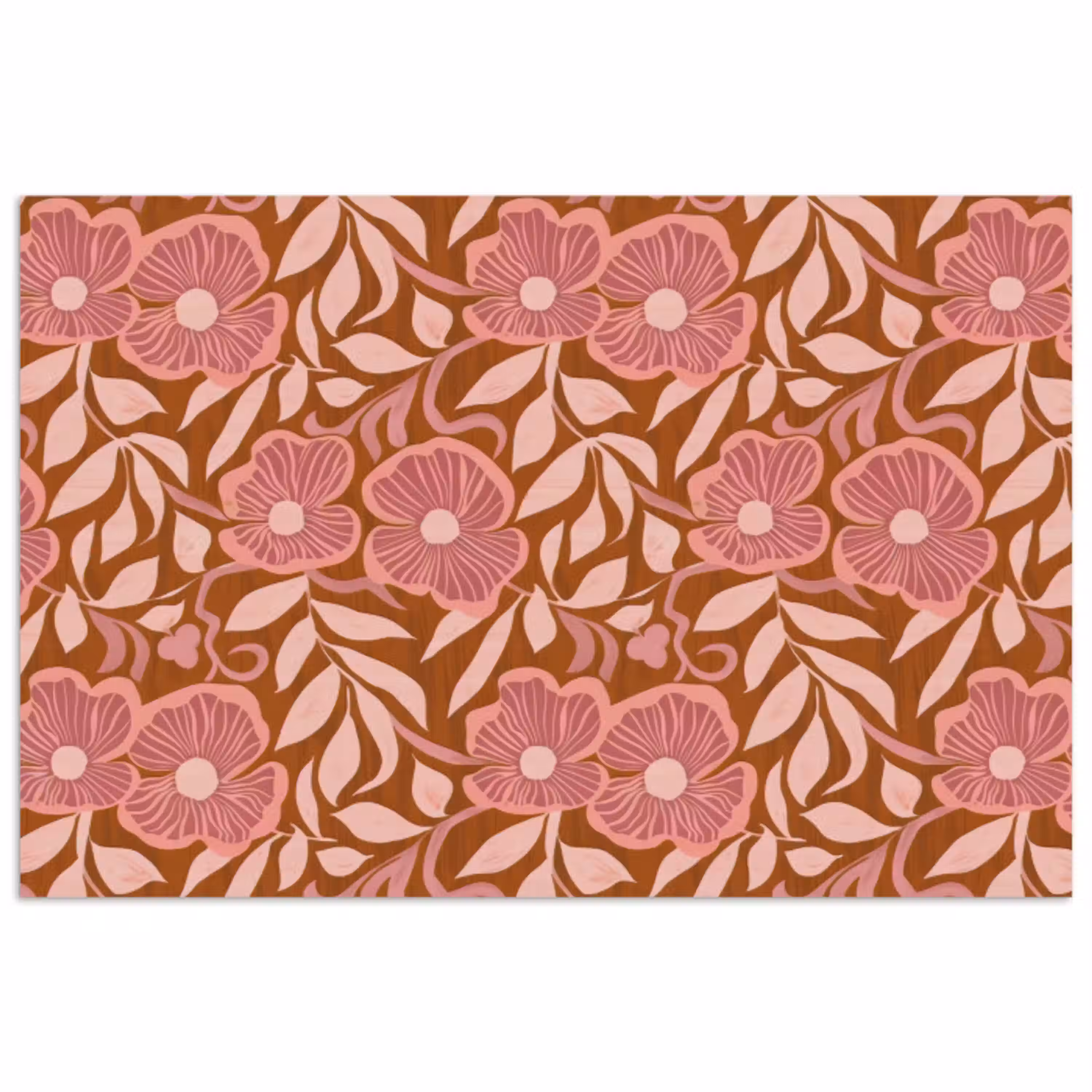 Sfeer - Bloemen - Roze poster papier klein 62 -3d