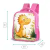 Dino - Voetbal - Oranje Kinderrugzak - Roze middel -productfoto_formaten