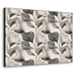 Botanisch - Bladeren - Zwart Textielframe zwart klein 947 -3d