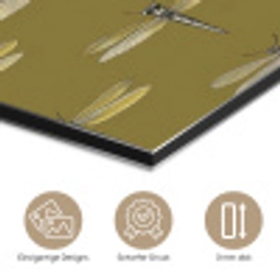 Libellen - Patroon - Groen aluminium wit klein 46 -closeup_DE