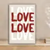 Love - Rood - Tekst canvas 2cm klein -sfeer1